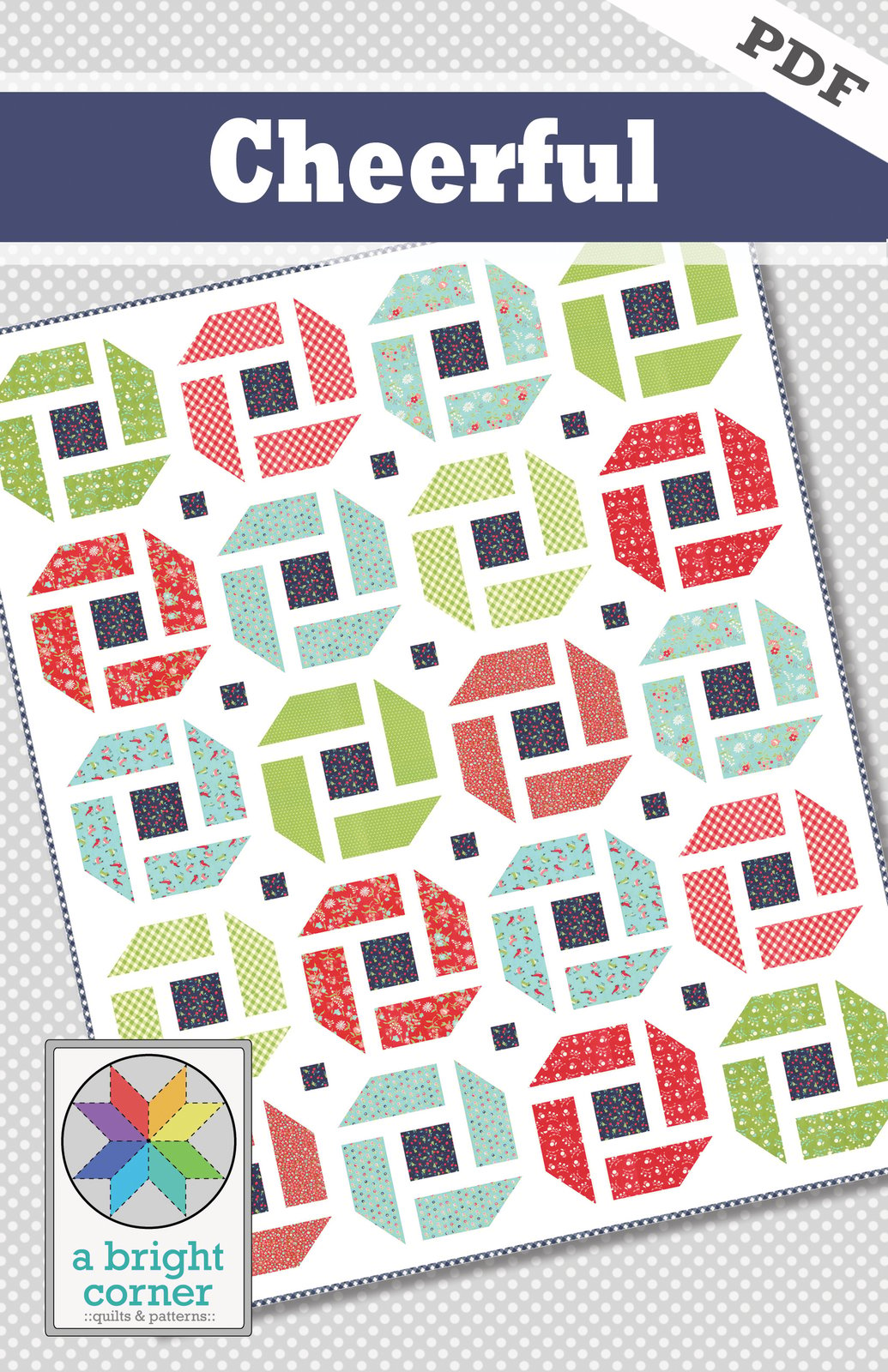 Quilt pdf downloadable quilt pattern Corner Piece